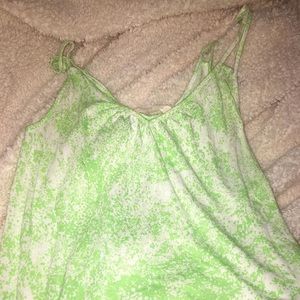 Old Navy Neon Green Splattered Tank